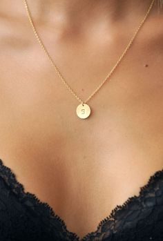 Gold Initial Necklace, Dainty Initial Necklace, Zodiac Necklaces, Gold Jewelry Indian, Gold Initial, Diamond Pendant Necklace, Simple Necklace, Fine Jewellery, 14kt Gold