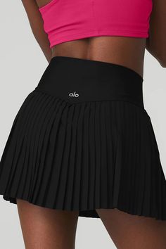 Alo Yoga Skirt Outfit, Europe Shopping, Minimal Room, Tennis Skirt Black, Coachella 2024, Grand Slam Tennis, Yoga Skirt, Women Sportswear