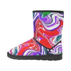 Wearable Art Abstract Boots - Free Shipping Art Boots, Pencil Bags, Rain And Snow Boots, Art Abstract