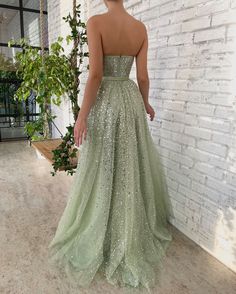 Key Lime Cordial Gown - Teuta Matoshi Quinceanera Dresses Black, Quinceanera Dresses Red, Purple Quinceanera Dresses, Black Quinceanera Dresses, Sparkle Prom Dress, Velvet Belt, Red Quinceanera Dresses, Quinceanera Dresses Blue, Strapless Prom Dress