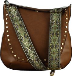 Bohemian Brown Detachable Bag Strap, Brown Bohemian Bag Strap With Detachable Feature, Brown Bohemian Bag Strap With Detachable Strap, Bohemian Brown Bag Strap With Detachable Strap, Brown Bags With Metal Hardware, Brown Adjustable Bag Strap, Brown Bags With Metal Hardware And Adjustable Fit, Adjustable Brown Bag Strap, Brown Adjustable Bags With Metal Hardware