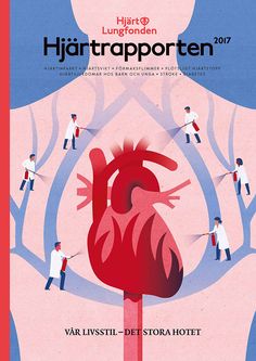 the poster for hairtrapperen shows people working on a heart