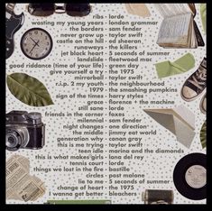 there is a poem written in front of many different things on the page, including books and other items