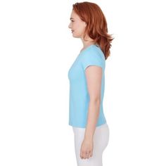 In this solid top you are able to have a perfect day to night piece. This top features keyhole. | Hearts of Palm Women's Feeling The Lime Short Sleeve Top, Sky Blue, Medium Blue Basic Fitted Top, Basic Blue Fitted Top, Basic Fitted Blue Top, Light Blue Fitted V-neck Top, Fitted Light Blue V-neck Top, Solid Color Short Sleeve Tops With Built-in Bra, Light Blue Fitted V-neck T-shirt, Everyday Light Blue Short Sleeve T-shirt, Cheap Turquoise T-shirt With Short Sleeves