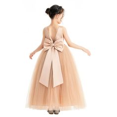 This gorgeous flower girl dress features a open back satin bodice with elegant tulle skirt. The elegant tulle skirt has 6 layers, top 3 layers are made of tulle. 4th is layer of soft satin, 5th layer is a netting attached to the 6th layer for additional fullness, the 6th layer is a satin lining to bring comfort to your little girl while wearing the dress. Size: size 2.  Color: Pink.  Gender: female.  Age Group: kids. Formal Toddler Dress, 2024 Flower Girl Dresses, Cream Flower Girl Dresses, Jr Bridesmaid Dresses For Kids, Light Pink Flower Girl Dress, Beige Flower Girl Dress, Fancy Flower Girl Dresses, Cream Flower Girl Dress, Gowns For Wedding