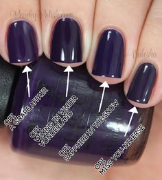 Opi Nail Colors, Colorful Nail Designs, Opi Nails, Manicure Y Pedicure, Purple Nails, Nail Polish Colors, Love Nails, Manicure And Pedicure, Beauty Nails