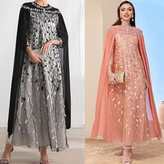 #ad Find ideas�and inspiration for Luxury Embroidery Muslim Women Kaftan Dubai Abaya Maxi Dress Islamic Caftan Gown, Fashion Party Clothing Embroidered Kaftan With Cape Sleeves For Party, Party Kaftan With Embroidered Cape Sleeves, Floor-length Evening Thobe For Eid, Evening Floor-length Thobe For Eid, Eid Party Dresses With Cape Sleeves, Evening Kaftan With Cape Sleeves For Eid, Festive Evening Kaftan With Floral Embroidery, Evening Cape Dress With Embroidery, Embroidered Cape Evening Dress