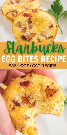 the egg bites recipe is easy to make and delicious for breakfast or brunch