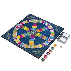 a board game set up on a white background