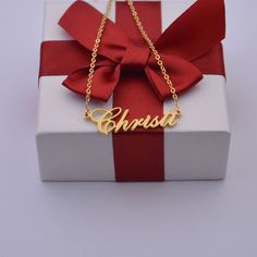 The personalized name necklace is 100% handcrafted,Each piece is custom made and is completely unique.It can be a great gift for a friend, family member or for yourself. ★ ★ ★ ★ ★The name necklace made of High Quality Material with handmade. ★ ★ ★ ★ ★Orders need 3-5 business days to finished. ★ ★ ★ ★ ★The name necklace will be sent carefully wrapped and packed in a beautiful gift box! ★ ★ ★ ★ ★ Your order ships with a tracking number. You can always track order status. ★ ★ ★ ★ ★ 100% SATISFACTIO Personalized Custom Name Necklace, Custom Name Gold Necklace For Gift, Custom Name Necklace Nameplate For Gifts, Personalized Name Necklace As A Gift, Custom Text Gold Necklace For Gift, Personalized Name Necklace Gift, Custom Name Necklace For Valentine's Day Gift, Gold Necklaces With Custom Text For Gift, Customized Nameplate Necklace For Gift