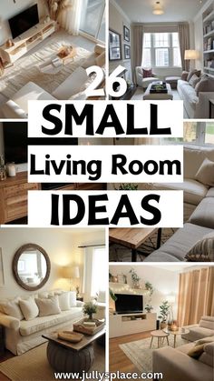 small living room ideas that are easy to do with the space in your house or apartment