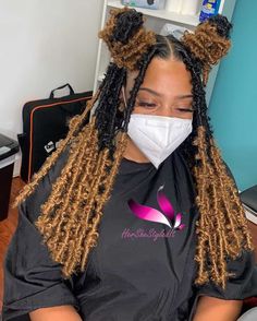 Butterfly Locs Hairstyle Ideas, How To Do Butterfly, Two Buns, Space Buns, Retro Looks, Hair Images, Locs Hairstyles