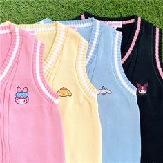 Home · OCEAN KAWAII · Online Store Powered by Storenvy Cute Cotton Sleeveless Sweater Vest, Cute Cotton Sweater Vest For Spring, Cute Pink Cotton Vest, Cute Sleeveless School Tops, Cute Sleeveless Sweater Vest For Winter, Cute Pink Vest For Spring, Pom Pom Purin, Kuromi Cinnamoroll, Kawaii Shop