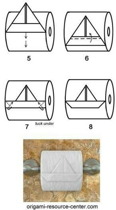 how to make a paper boat out of toilet paper