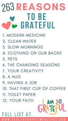 263 Reasons to be grateful in 2023 Things To Be Thankful For List Of, Thankful List Ideas, Things To Be Thankful For, Thankful List, Worship Ideas, Relationship Things, Youth Work