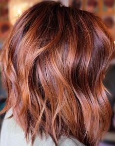 Haircuts For Summer, Balayage Lob, Lob Haircuts, Red Bob, Copper Balayage, Best Bobs, Lob Haircut, Hair Bob