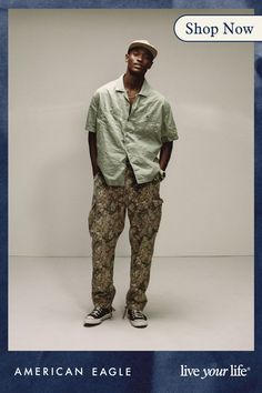 Comfortable twill with a hint of stretch/Specifically washed for a broken-in feel/Cargo pockets/This pant is Real Good: Made with the planet in mind & a promise to continue to do better. Relaxed Fit Cargo Pants With Welt Pockets For Streetwear, Relaxed Fit Overalls With Pockets, Relaxed Fit Khaki Cargo Pants With Welt Pockets, Relaxed Fit Cotton Cargo Jeans With Welt Pockets, Relaxed Fit Summer Cargo Pants With Welt Pockets, White Jeans Men, Athletic Fit Jeans, Dream Jeans, Jean Trends