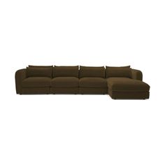 Lengthen your lounging with this sectional wide enough to let the whole family get cozy together, all in modern, low slung style. Green Mid Century Modern Modular Grand Chaise Sofa Sectional - Kenley Spruce - Right Green Mid Century Modern, Green Mid Century, Sofa Sectional, Custom Closets, Chaise Sectional, Chaise Sofa, Getting Cozy, Room Sofa, Sectional Sofa