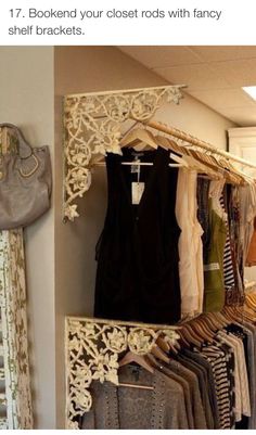 an image of clothes on display in a store with the caption diy home decor ideas net