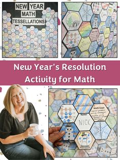 the new year's resolution activity for math is here to help students learn how to use