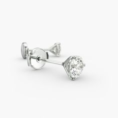 The gleaming diamonds in this setting are set with care inside a martini cut setting that accentuates the cut of a diamond. Jewellery Shop Design, Stud Earring, Martini, Diamond Jewelry, Types Of Metal, Diamond Earrings, Platinum, Jewelry Design, Diamonds