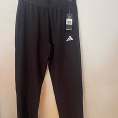 Nwt Boys Joggers, Light Weight Adidas Black Casual Leggings, Casual Black Adidas Leggings, Casual Black Training Leggings, Adidas Black Sweatpants For Sports, Adidas Stretch Sweatpants For Workout, Adidas Black Training Bottoms, Black Training Leggings With Elastic Waistband, Black Leggings For Training With Elastic Waistband, Black Leggings With Elastic Waistband For Training