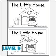 the little house worksheet for kids to learn how to read and draw it