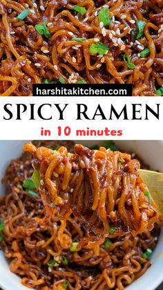 spicy ramen in 10 minutes is an easy and delicious meal to make at home