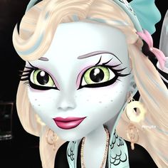 Lagoona Blue Makeup, Lagoona Blue Icon, Blue Icon, Royale High, Sea Monsters, Blue Makeup, Ever After High, Blue Aesthetic