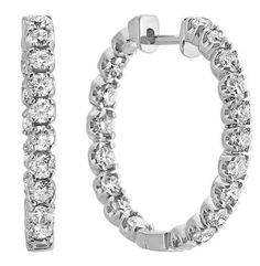 Sparkling 4.90 carats round cut diamonds lady Hoop earrings 14k gold Earth's Mantle, Gadget Gifts, Women Diamond, Stone Cuts, Real Diamonds, Diamond Stone, Round Cut Diamond, Round Cut, Diamond Bracelet