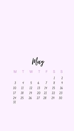 a calendar with the word may written in black ink on a light pink wallpaper