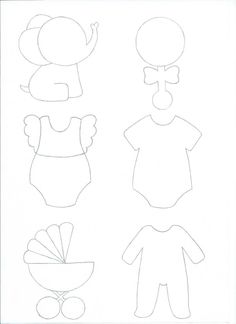 paper cut out of baby's clothes