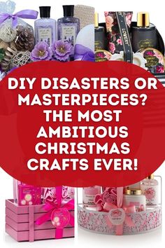 the words diy diapers or masterpieces? the most ambitious christmas crafts ever