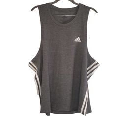 Nwt Adidas Aeroready Primegreen Striped Grey Tank Sz. 2xl Adidas Gn1537 Women's Grey Aeroready W 3s Sj Training Tank Top Grey Spacedye White Stripes Adidas Logo Brand New. With Tags! A Adidas Sporty Cotton Tank Top, Adidas Three Stripes Tops For Gym, Adidas Casual Tank Top For Sports, Adidas Cotton Tank Top For Spring, Adidas Tops For Gym In Spring, Adidas Tops For Gym, Spring Season, Adidas Casual Cotton Tank Top, Spring Adidas Tops For Gym, Casual Adidas Cotton Tank Top