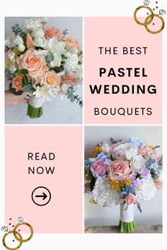 If you are looking for ideas to help you create your dream wedding, then check out these 17 stunning pastel wedding bouquets and boutonniere ideas to help inspire you!! | Wedding theme ideas | Wedding colors | Wedding themes unique | Summer wedding | Spring wedding | Pastel wedding | Wedding bouquet ideas | Wedding boutonniere ideas |