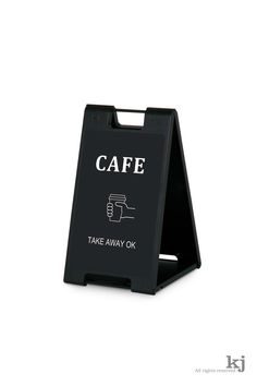 Black And White Cafe, Door Signage, Blue Cafe, White Cafe, Cafe Sign, Banner Design Inspiration, Coffee Shop Logo