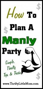 a sign that says how to plan a manily party with tips and tricks on it