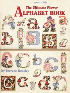 the ultimate flower alphabet book cross stitch