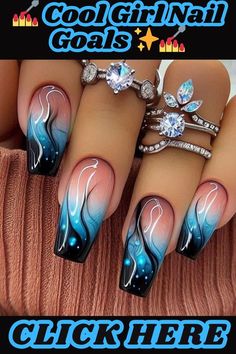 Unique Nail Designs Creative Beautiful, Geometric Nails, Korean Nail Art, Glittery Nails, Green Nail Designs, Cute Spring Nails, Smink Inspiration, Nails Design With Rhinestones