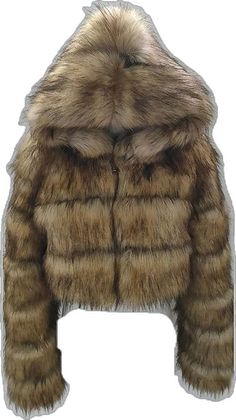 Long-sleeved Double-lined Hood Fur Coat For Fall, Fluffy Faux Fur Winter Outerwear, Thick Hooded Winter Outerwear, Fluffy Fur Coat For Cold Weather In Fall, Winter Long Sleeve Faux Fur Hooded Jacket, Winter Faux Fur Lined Outerwear, Winter Faux Fur Outerwear With Lining, Fall Hooded Faux Fur Jacket With Fur Trim, Fall Faux Fur Hooded Jacket With Faux Fur Trim