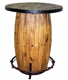 Barrell Bar Man Cave Inspiration, Whiskey Barrel Bar, Repurpose Projects, Coffee House Design, Western Bar, Ranch Furniture, Wine Ideas, Billiards Room, Basement Redo