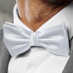 * Sleek grosgrain finish
 * Pre-tied for convenience
 * Size-adjustable strap Formal Attire, White Colour, Bow Tie, Adjustable Straps, Highlights, Sleek, Take That, Fabric, White