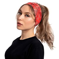 Head Wrap Headband Band Hair Fashion Bandanas Women Hairband Headband Specification Information 1PC Women Fashion Hairband Head Wrap Headband Hair Band Bandanas Material: Polyester,these headbands are breathable, stretchy, sweat absorbing, extreme soft and comfortable! Very comfortable Stretch Fabric,a to yourself or friends. not fade, release . No smell, not harmful to the human body. Fashion flower print design, keep a wonderful looking and keep your hairstyle and tidy The headband with high-q Vintage Hairstyles For Men, Wide Headbands, Colorful Headbands, Anklet Chain, Ring Keychain, Vintage Hair Accessories, Head Wrap Headband, Turban Headwrap, Head Bands