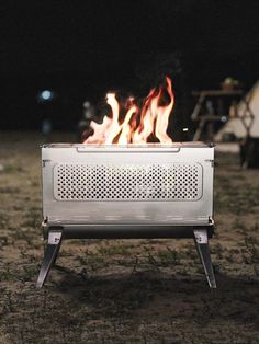 Kaleidoscope Fire Pit Doubles as Grill, Portable Enough to Make Outdoors Fun-Filled Hidden Bath, Portable Fire Pit, Luxury Campers, Waterproof Poncho, Adventure Trailers, Bike Toy, Fire Grill, Adventure Campers