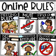 an image of online rules for students to use