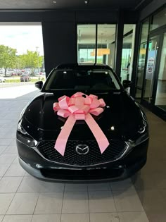 Brand new car Cars For New Drivers, Car With Bow Gift, First Time Cars, Dream Mom Car, Buy A Car Vision Board, New Car With Bow, Car With A Bow, Cars For Moms, Car With Bow