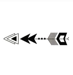 an arrow with two arrows pointing in different directions