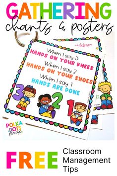 a classroom poster with the text, free printables for children's posters