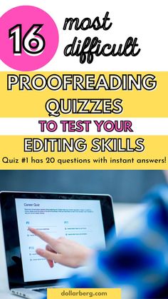 Best Online Proofreading Exercises With Answers Ways To Earn Extra Money, Career Quiz