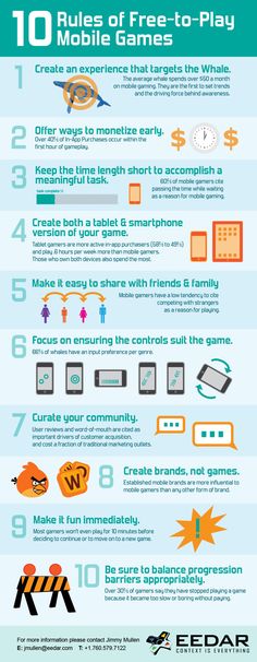 the top ten rules for mobile games to play